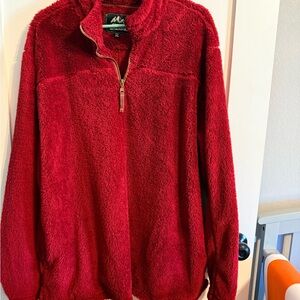 Alpine Design Womens Zip Up Red Sweater